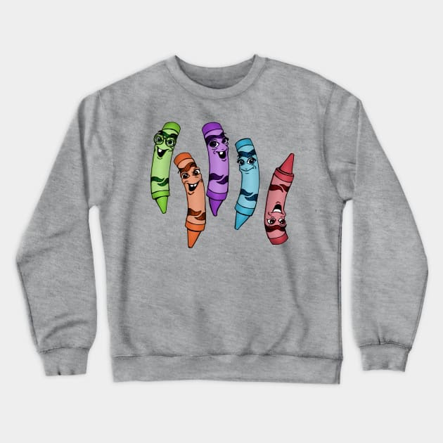 Crayon Crewneck Sweatshirt by artfulfreddy